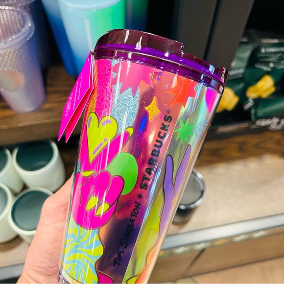 Starbucks Tim Singleton Pride Holographic Cup Tumbler Cold Brew 2023 Exclusive - Picture 9 of 11